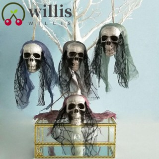 Willis หัวกะโหลกแขวน น้ําหนักเบา หลายสไตล์ DIY สําหรับตกแต่งบ้านผีสิง ฮาโลวีน