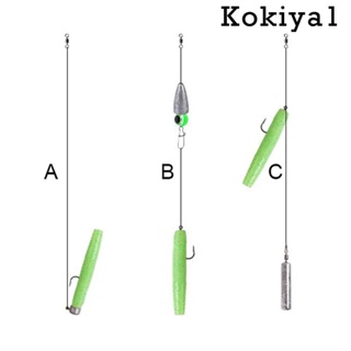 [Kokiya1] ชุดเหยื่อตกปลา รูปหนอน ปลาแซลมอน ปลาแพนฟิช แบบพกพา 12 ชิ้น