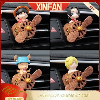 Xinfan น้ําหอมปรับอากาศในรถยนต์ ลายการ์ตูน One Piece LWcM สําหรับตกแต่งภายในรถยนต์