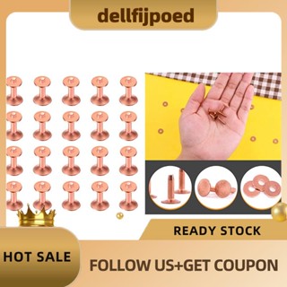 【dellfijpoed】หมุดทองแดง ยาว สําหรับกระเป๋าสตางค์ 25 ชุด DIY