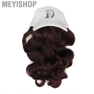 Meyishop Womens Wig Hat High Temperature Silk Wavy Baseball Cap One-Piece