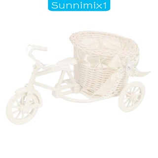 [Sunnimix1] ตะกร้าดอกไม้ประดิษฐ์ แบบสาน สําหรับตั้งโต๊ะ ในร่ม ปาร์ตี้