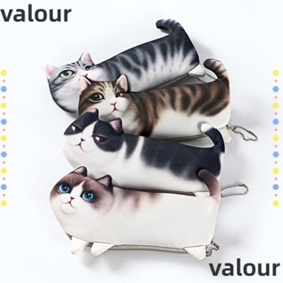 Valour กระเป๋าใส่ปากกา ดินสอจําลอง รูปแมว คุณภาพสูง สําหรับสํานักงาน