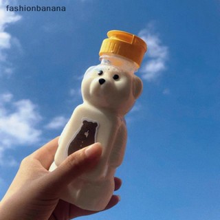 [fashionbanana] ขวดบีบพลาสติก รูปหมี สําหรับใส่เครื่องปรุง ซอสน้ําผึ้ง มัสตาร์ด แยม 1/2 ชิ้น 240 มล. พร้อมส่ง