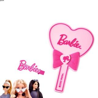 Colorkey Barbie Series กระจกมือถือชุดหวีดีไซน์กะทัดรัดน่ารักและเครื่องมือเสริมความงามที่ทนทานความยาวปานกลางกระจกโต๊ะเครื่องแป้งอุปกรณ์ต่อพ่วงตุ๊กตาบาร์บี้สุขภาพแอมป์ความงาม puueqg