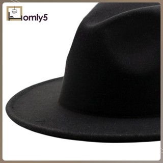 [Homyl5] หมวกคอสเพลย์ Fedora ผ้าสักหลาด ระบายอากาศ สําหรับการแสดงบนเวที