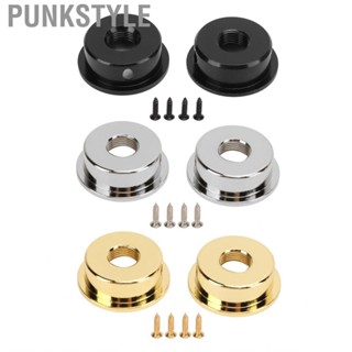 Punkstyle 2PCS TL Electric Guitar Jack Cover Round Metal Electrosocket  With Mount US