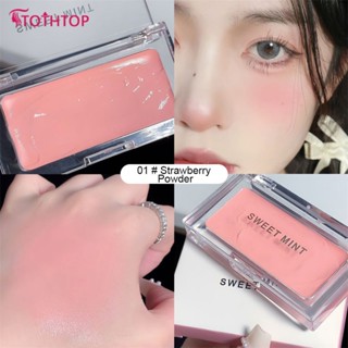 Sweet Mint Monochrome Blush Cream ช่วยเพิ่มสีสัน ปรับการแต่งหน้า กันน้ำและกันเหงื่อ แต่งหน้าติดทนนาน [TOP]