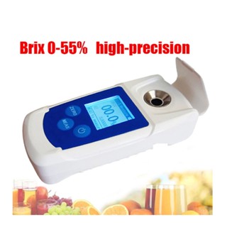  SN8 เครื่องวัดค่า Brix Refractometer แบบดิจิตอล 0-55% ความแม่นยำสูงสำหรับเครื่องดื่มน้ำผลไม้เครื่องดื่มวัดปริมาณน้ำตาล