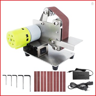 Geevorks Mini Belt Sander Electric Sanding Polishing Grinding Machine 7 Variable Speed Polishers for Wood Acrylic Metal with 10 Sanding Belts Included