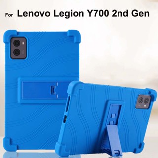 เคสโทรศัพท์มือถือ ซิลิโคนนิ่ม กันกระแทก พร้อมที่ตั้งวาง สําหรับ Lenovo Legion Y700 2nd Gen LegionY700 Gen 2 case