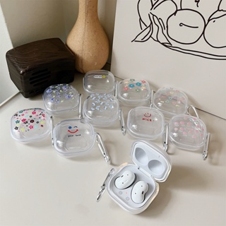 เคสหูฟังบลูทูธไร้สาย TPU แบบใส เรียบง่าย สําหรับ Samsung Galaxy Buds-2-Live-Pro