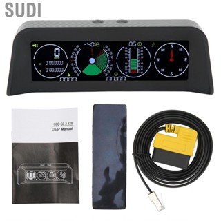 Sudi Car HUD LCD Screen Overspeed Alarm Altitude Measurement Compass Display Universal Digital  Speedometer