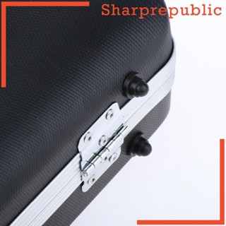 [Sharprepublic] กล่องเคสแข็ง คลาริเน็ต ทนทาน พร้อมที่จับล็อค สะดวกสบาย DIY สีดํา