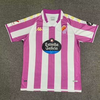  เสื้อกีฬาแขนสั้น ลายทีมชาติฟุตบอล Valladolid 23-24 ชุดเหย้า S-XXL ชุดเหย้า AAA