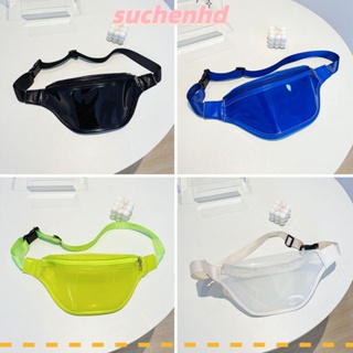 Suchenhd กระเป๋าคาดเอว ผู้หญิง บัม สีสัน เลเซอร์ ใส กระเป๋าสะพายข้าง