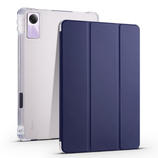 เคสซิลิโคน TPU นิ่ม แบบใส พร้อมช่องใส่ดินสอ สําหรับ Redmi Pad SE 2023 11 นิ้ว Xiaomi Pad 6 5 Pro 11 นิ้ว 10.61