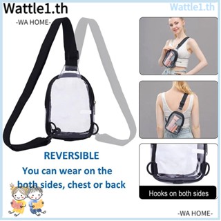 Wttle กระเป๋าสะพายข้าง PVC ใส กันน้ํา ใส่โทรศัพท์ได้ สําหรับผู้หญิง และผู้ชาย