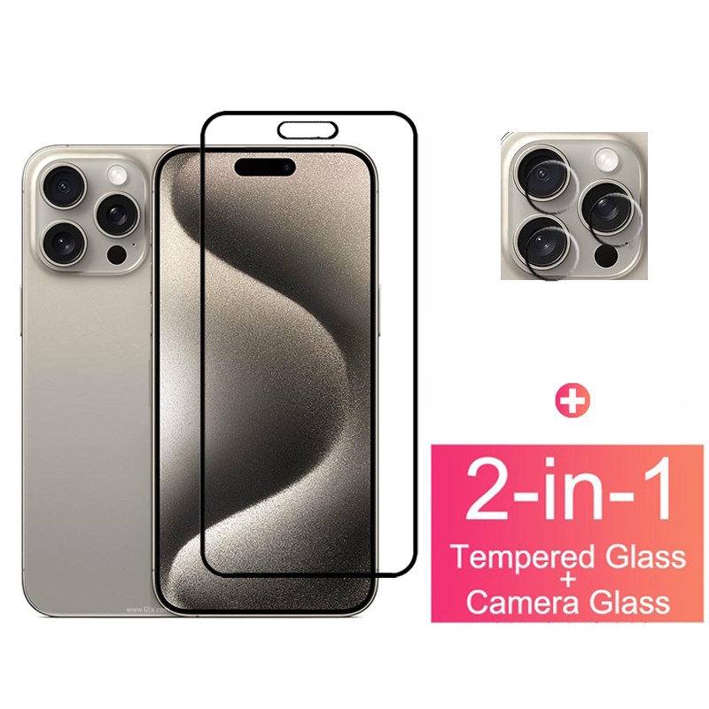 ฟิล์มกระจก iPhone 15 Pro Max กระจกนิรภัย HD ป้องกันหน้าจอ สำหรับ For iPhone 14 13 15 Pro XS Max X XR