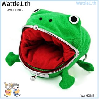 Wttle กระเป๋าใส่เหรียญ ผ้าสักหลาด ลายการ์ตูนกบ ขนาดเล็ก