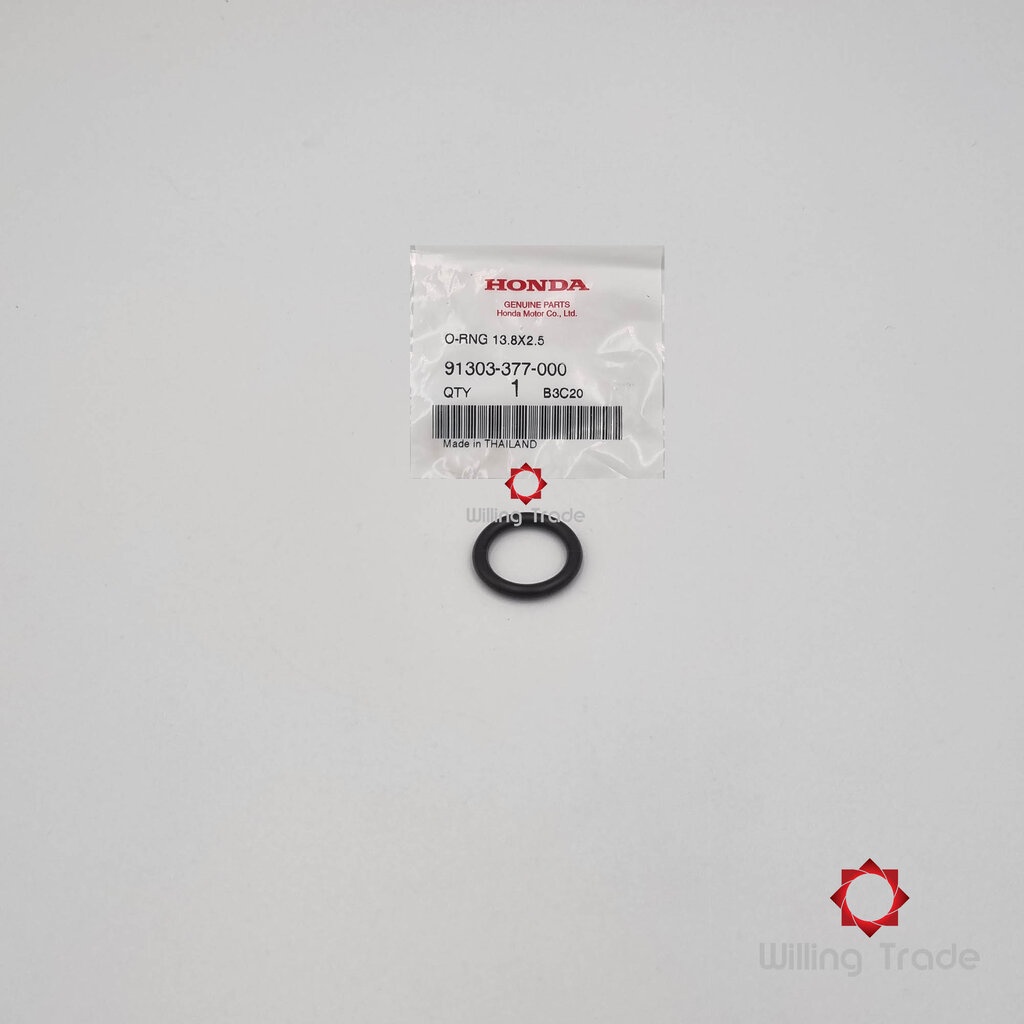 0652_HO. โอริงฝาปิดช่องดูจุดระเบิด, โอริง13.8x2.5 (WX480) HONDA: (91303-377-000): SONIC เก่า-ใหม่, W