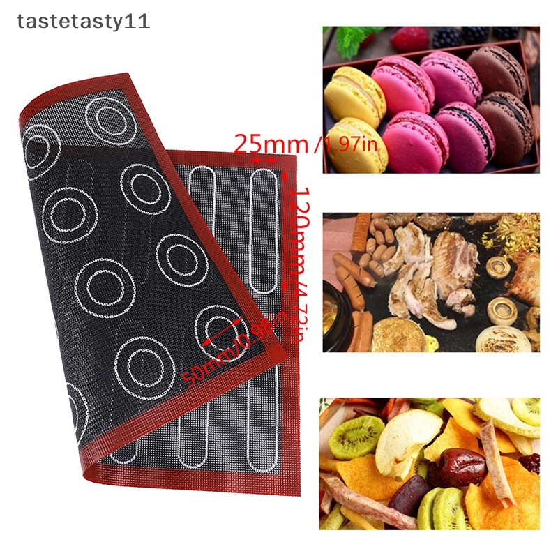 Ta แผ่นซิลิโคน ทนความร้อน ขนาด 40x30 สําหรับทําเบเกอรี่ มาการอง