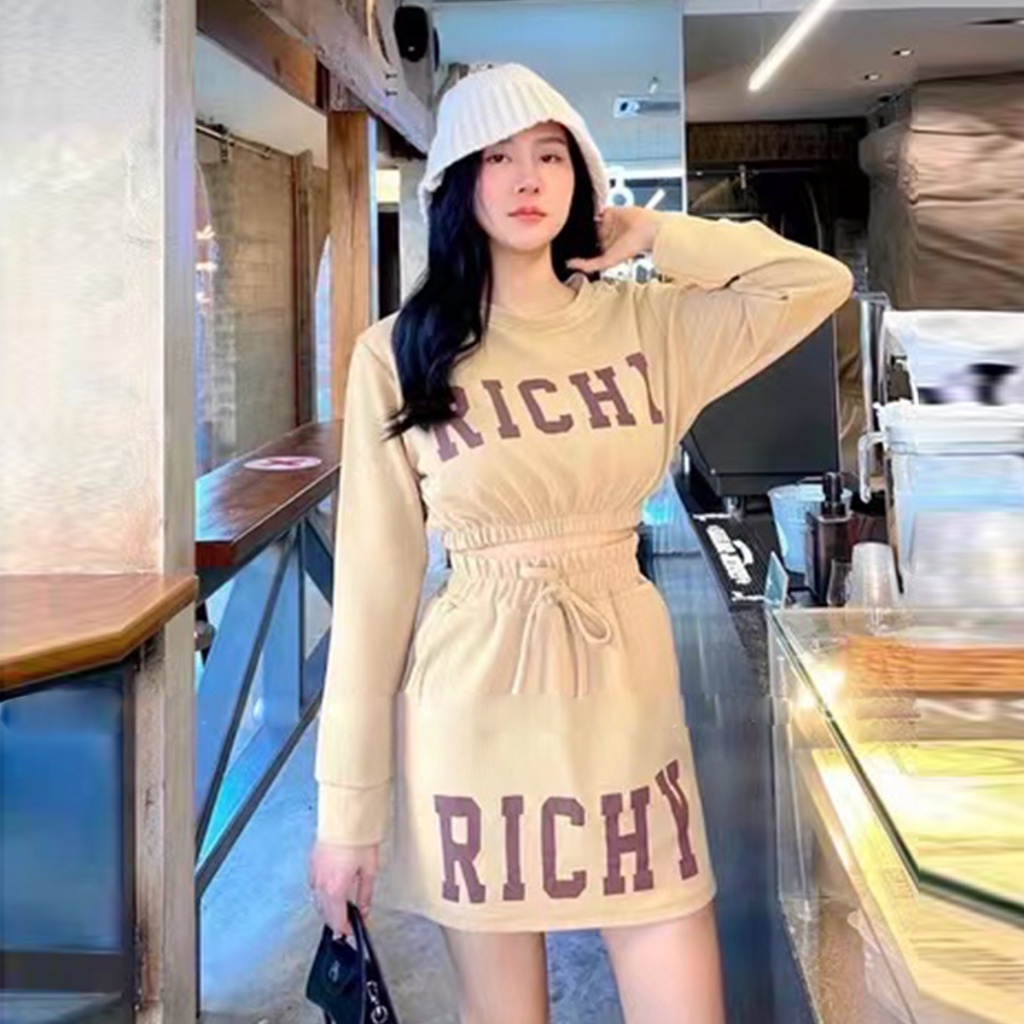 ชุดเเฟชั่น2ชิ้นสำหรับผู้หญิง ใส่เที่ยวน่ารักๆใส่สบาย