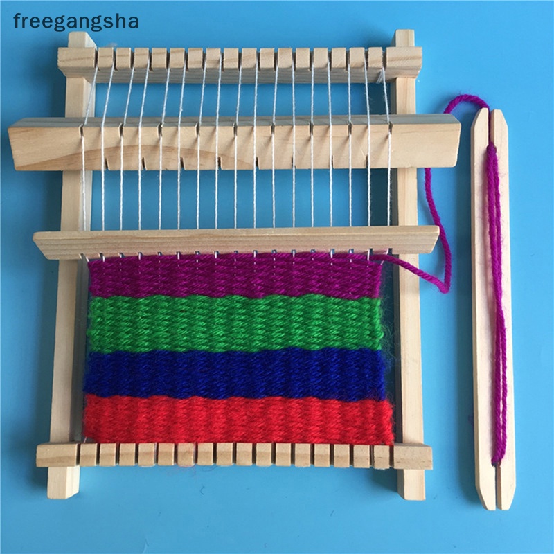 [FREG] เครื่องทอผ้า ไหมพรม งานฝีมือ DIY เครื่องถักนิตติ้งมือ ของเล่นเพื่อการศึกษา สําหรับเด็ก FDH
