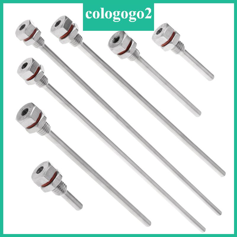Cologogo2 Thermowell เกลียว M10X1 5 สําหรับอุณหภูมิ Sesnor 35 50 100 150 200 250 300 มม.