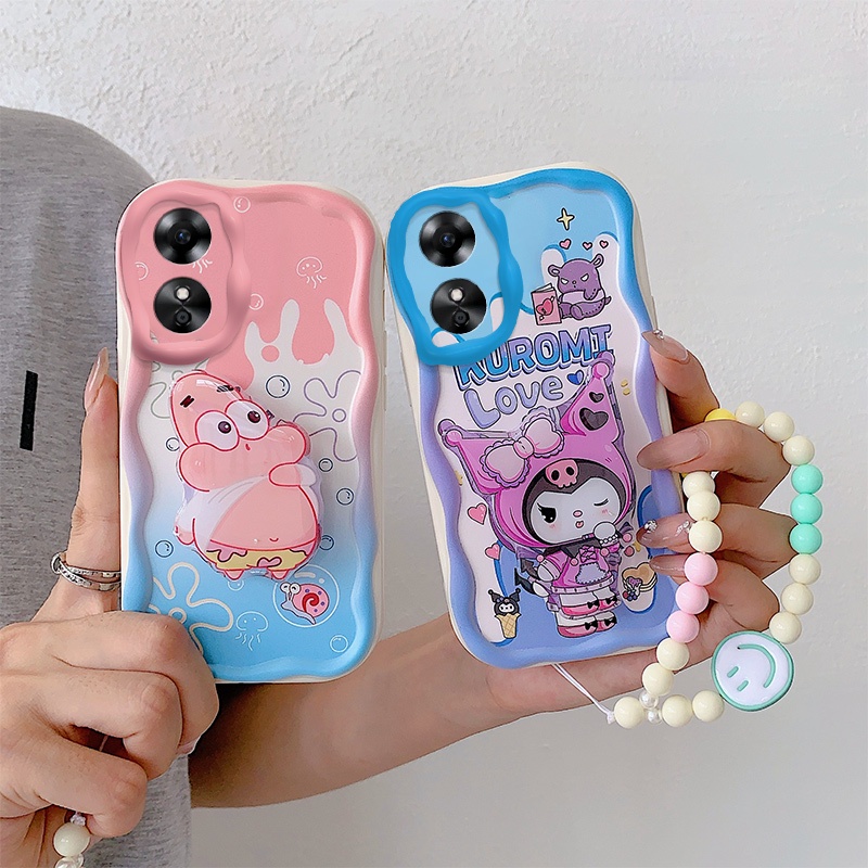 เคส oppo a17 เคส oppo a17k เคสโทรศัพท์มือถือ ลายครีม หลากสี สําหรับ oppo a17k a17