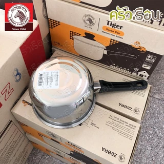 Zebra หม้อด้าม Tiger 16 ซม. 1.7 ลิตร ตราหัวม้าลาย 166203 หม้อ หม้อม้าลาย หม้ออุ่นอาหาร หม้อหาง หม้อต้ม