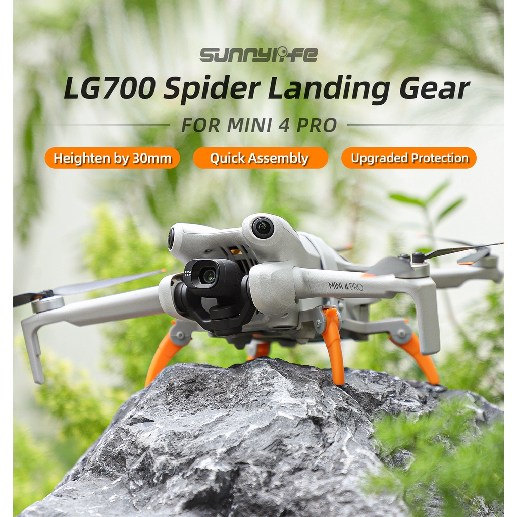 Sunnylife DJI Mini 4 Pro ขาตั้งกล้อง เพิ่มความสูง ขาตั้งกล้อง แมงมุม ขาตั้งกล้อง พับได้ ขาตั้งลงจอด ขาตั้งป้องกันด่วน