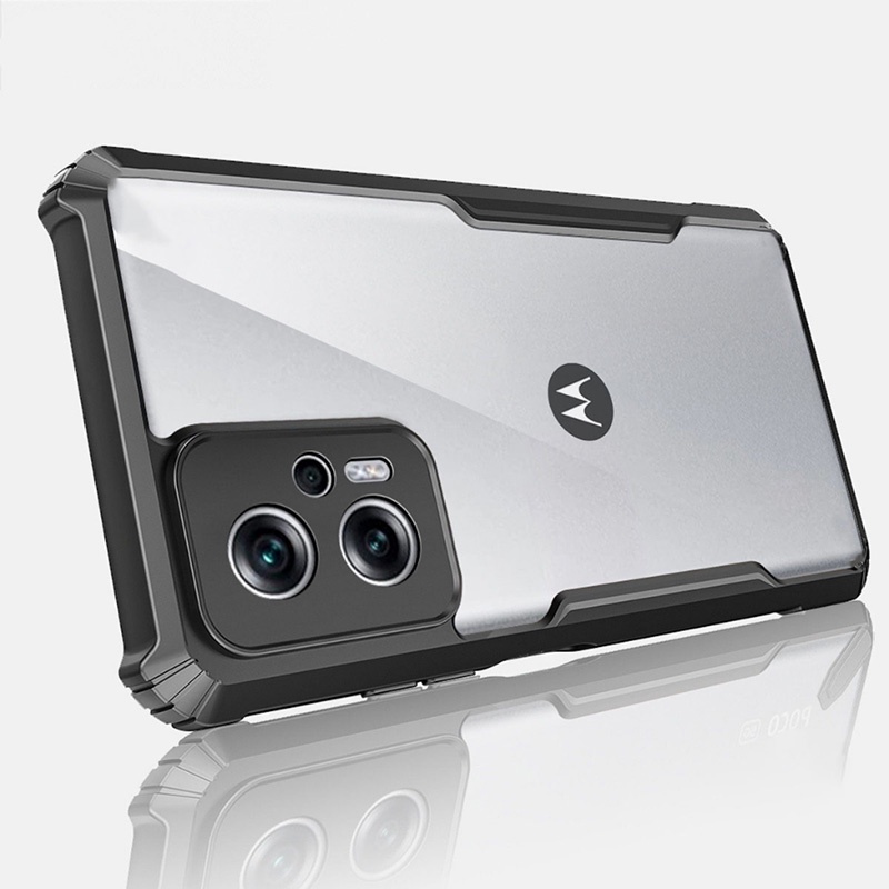 สําหรับ Motorola Moto G23 G13 G73 G84 G54 G14 G42 G32 E13 E22s Edge 30 20 40 Neo อะคริลิคใสถุงลมนิรภัยโทรศัพท์กรณี Hybrid ซิลิคอนกันชนกันกระแทก