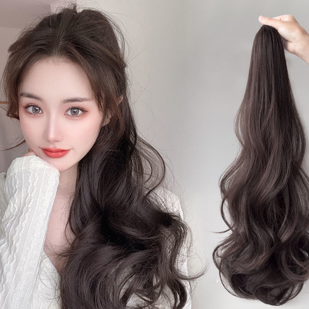 Xijing วิกผมหางม้า แบบยาวหยิก ลอนใหญ่ ดูเป็นธรรมชาติ