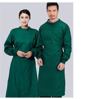 ชุดหมอ#ชุดทำงานของโรงพยาบาล#ชุดกาวน์ผ่าตัดปลายแขนจั้มป้ายหลั…