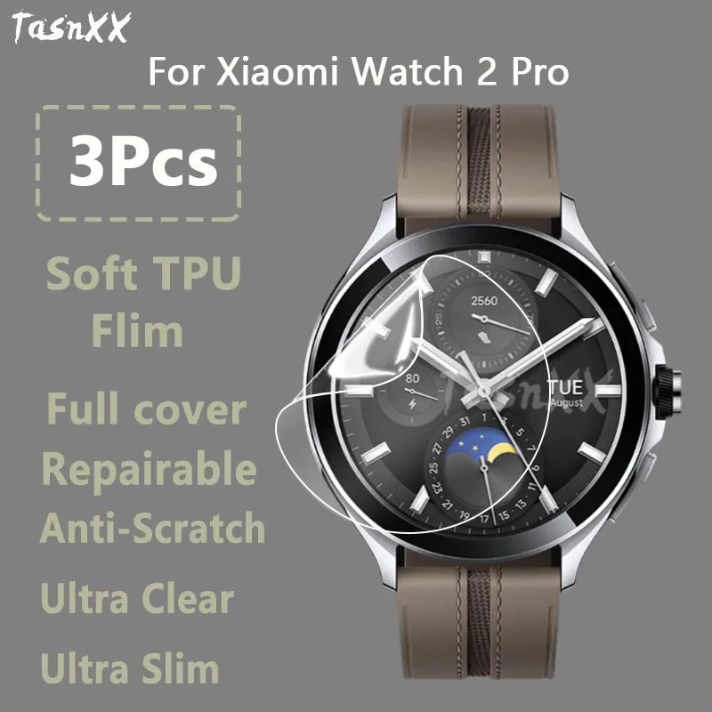 ฟิล์มไฮโดรเจลนิ่ม ใส กันรอยหน้าจอ สําหรับ Xiaomi Watch 2 Pro SmartWatch