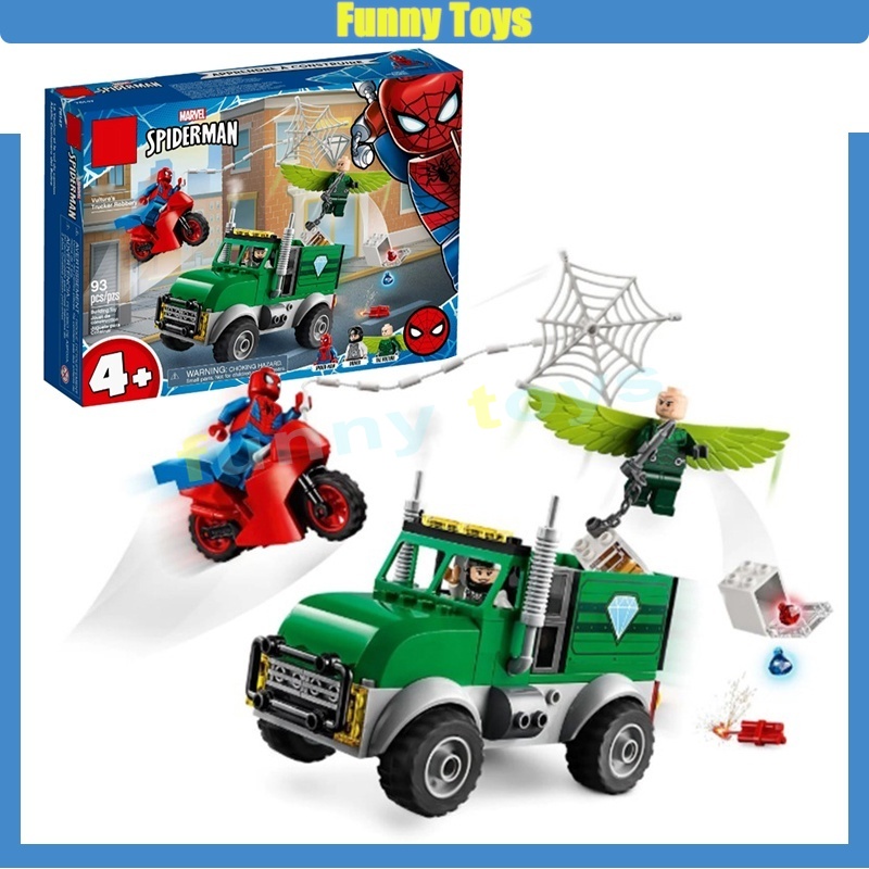 บล็อคตัวต่อ รูปรถบรรทุก Marvel series 76147 ของเล่นเสริมการเรียนรู้ สําหรับเด็กผู้ชาย