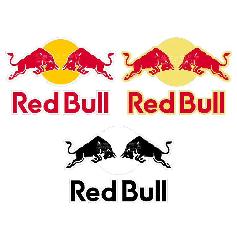 Creative Bull Vinyl Auto Window Red Decal DIY Car Logo Refit Sticker Electric Motorcycle Scratches A