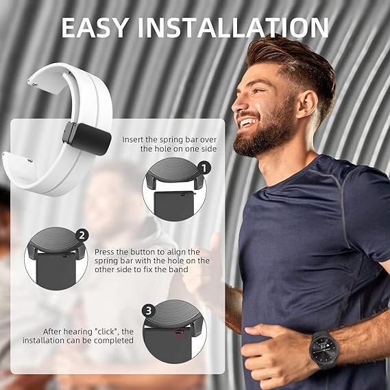 สาย smart watch garmin venu 3 สายนาฬิกาข้อมือซิลิโคน หัวเข็มขัดแม่เหล็ก สําหรับ Garmin Venu 3 Venu3 นาฬิกาอัฉริยะ