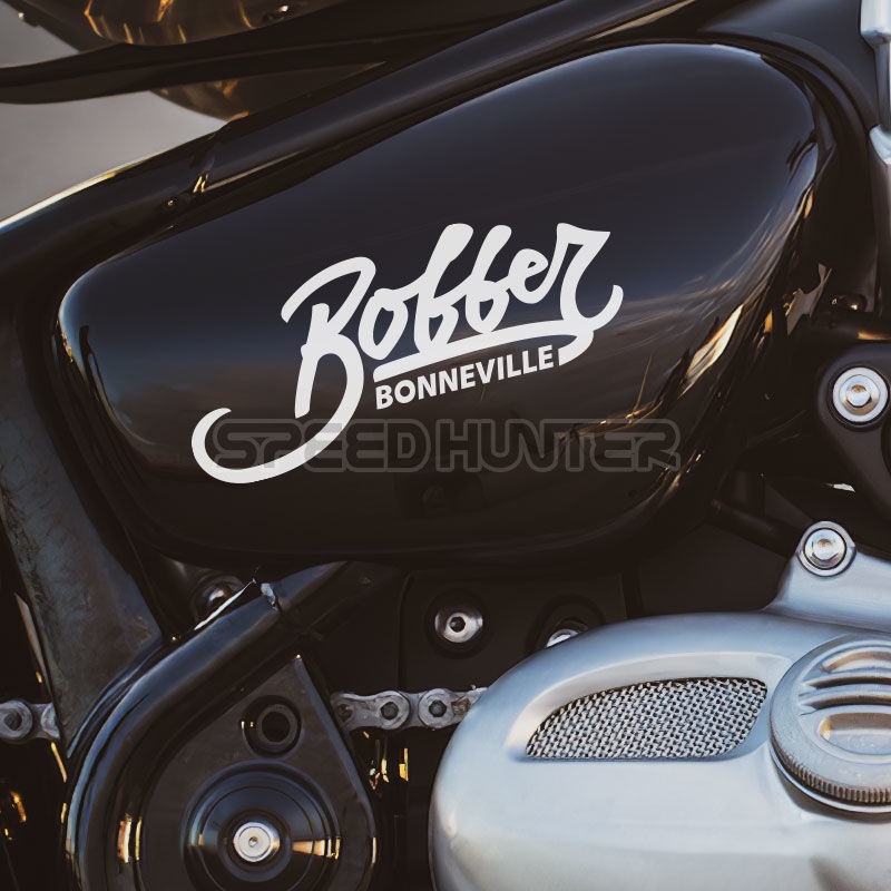 Bobber Letter Sticker T120 T100 Motorcycle Fuel Tank Text Decoration Waterproof Reflective Sticker