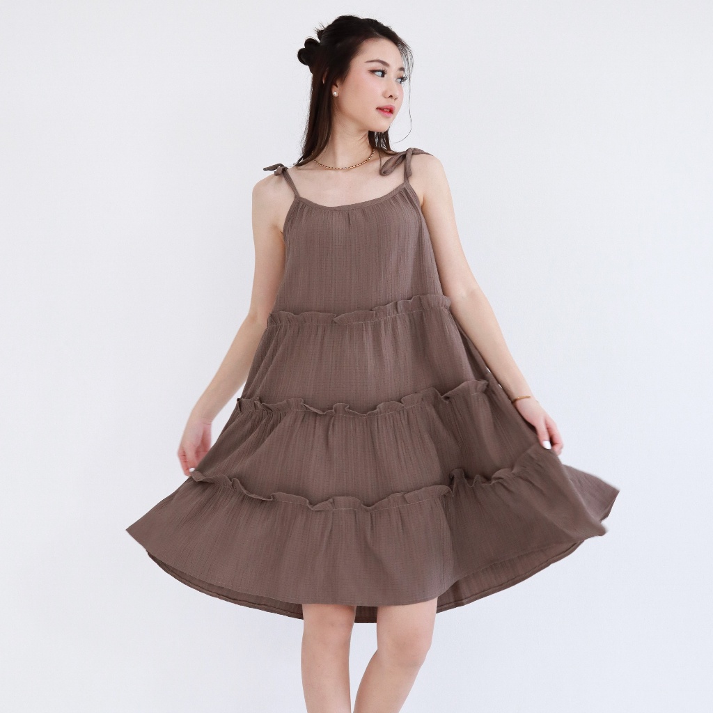 Samelevel Bonita Dress / Midi Dress / Women& 39;s Dress / Korean Dress / Party Dress