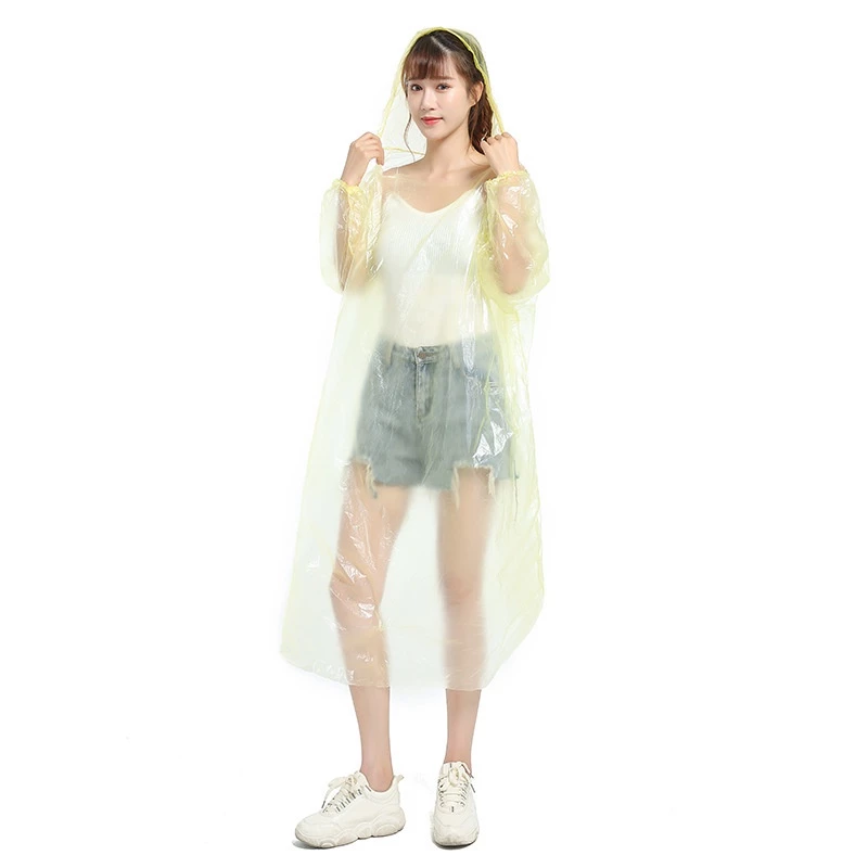 ชุดกันฝนใช้แล้วทิ้ง PE โปร่งใส หนา พกพา ฉุกเฉิน thumbnail 10