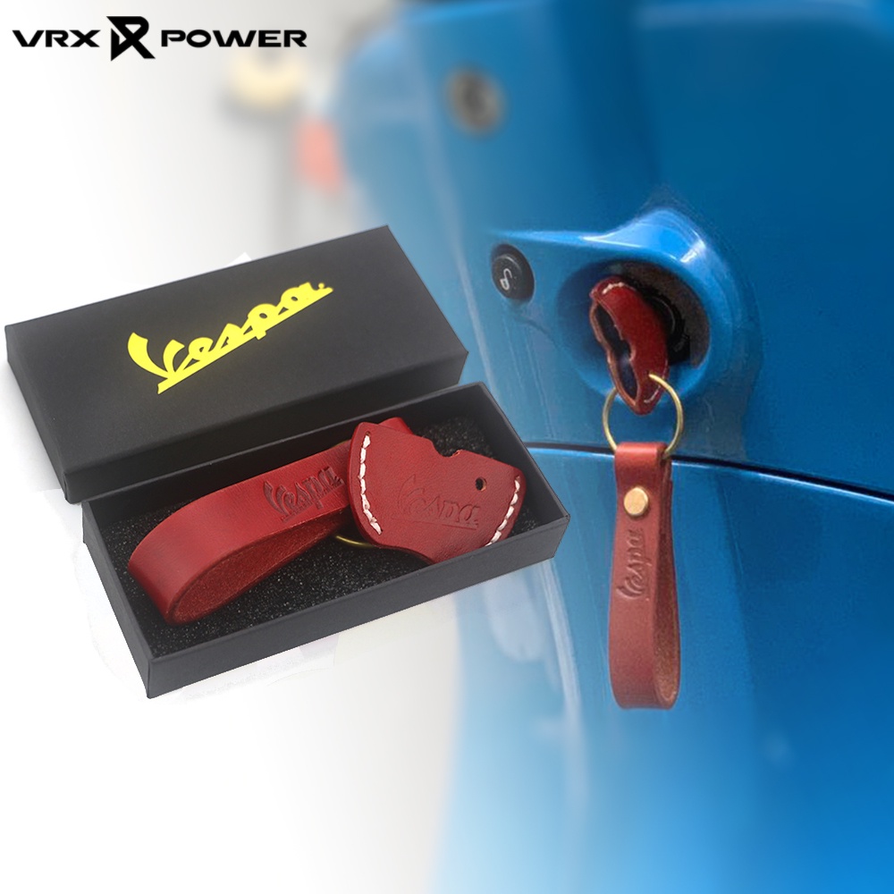 เคสกุญแจรีโมทรถยนต์ หนังวัวแท้ สําหรับ Vespa Sprint S125 LX LXV150 Gts300
