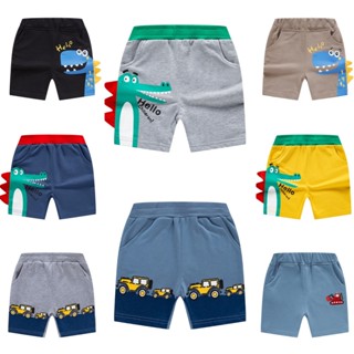 กางเกงกีฬาขาสั้นลําลอง ลายไดโนเสาร์ แฟชั่นฤดูร้อน สไตล์เกาหล…