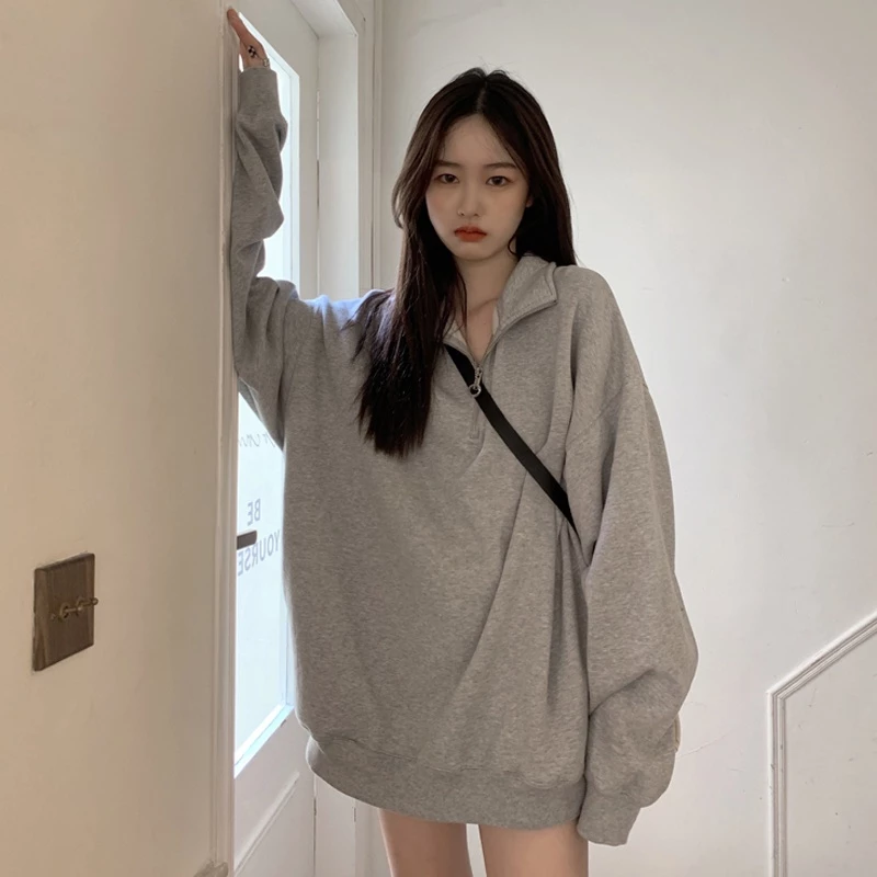 ส่งไวจากไทย TAYCEN M-2XL เสื้อสเวตเตอร์ เรียบๆ แขนยาว เกาหลี โอเวอร์ไซส์ ผู้หญิง สเวตเตอร์