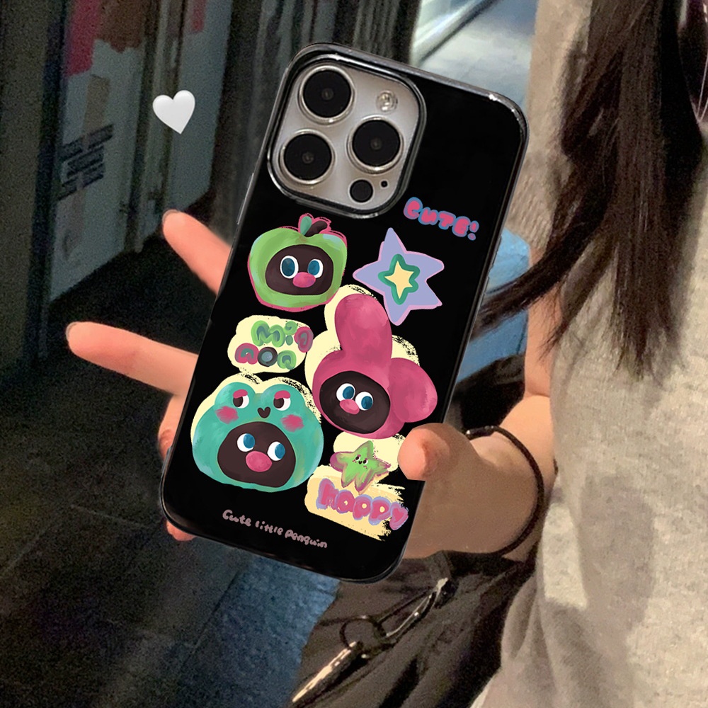 เคสโทรศัพท์มือถือ ซิลิโคน tpu ลายเพนกวิน สําหรับ iphone 11 12 13 14 15 pro max plus x xr xs max mini 7 8 plus se2020