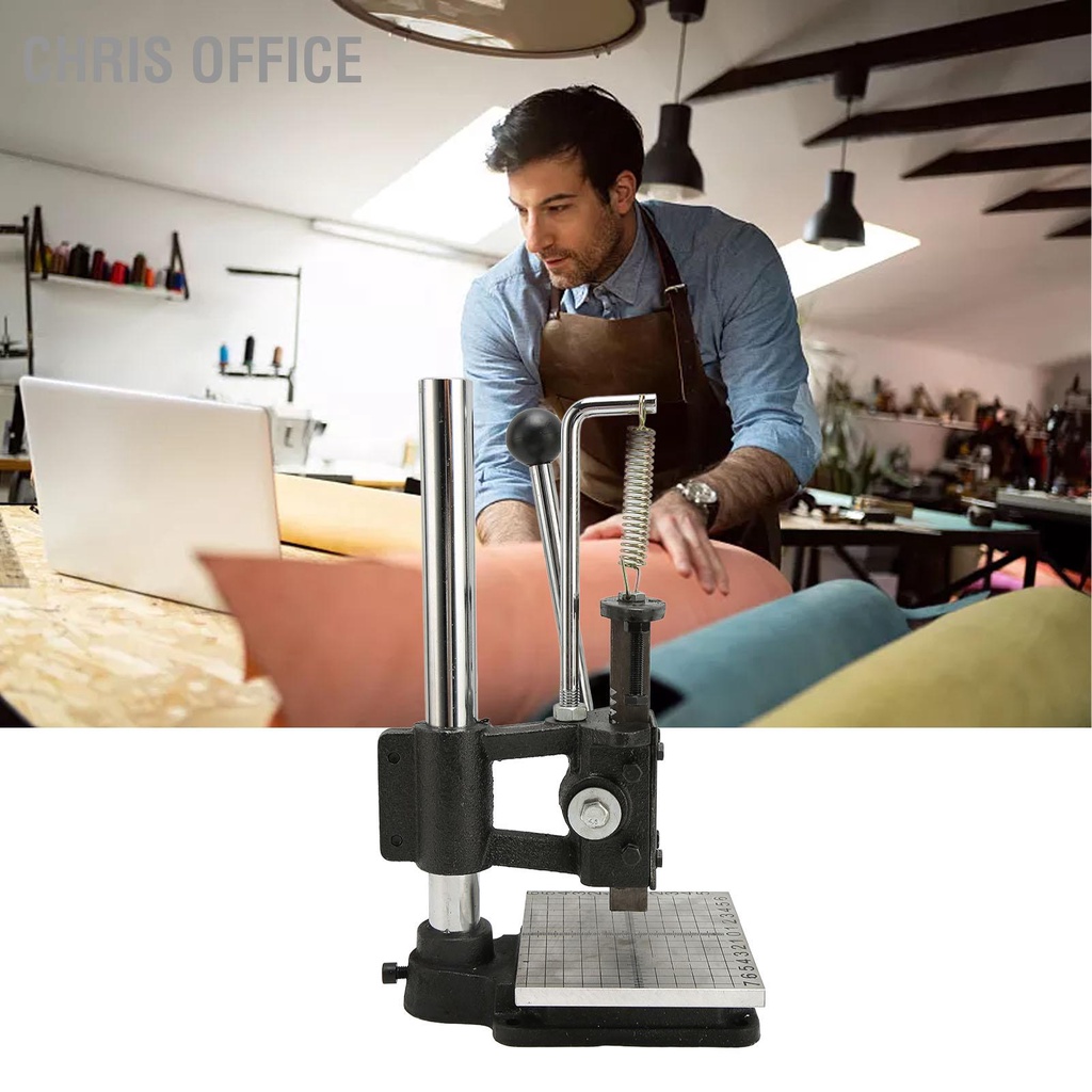 Chris office เครื่องกดมือ ประหยัดแรงงาน การก่อสร้างเหล็กหล่อหนัก เครื่องเจาะด้วยมือ