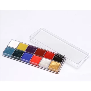 สีเพ้นท์หน้า สีน้ำมัน สำหรับแต่งหน้า ปาร์ตี้แฟนซี เพ้นท์ร่างกาย 12 สี