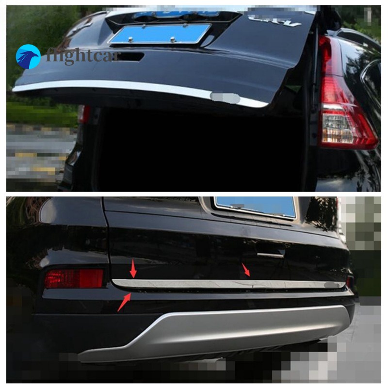 (FT) แถบตกแต่งมือจับประตูท้ายรถยนต์ สําหรับ Honda CRV CR-V 2013-2016
