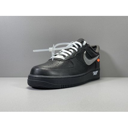 Nike OFF-WHITE x Air Force 1 Low '07 ' MoMA Black  AV5210-001 รองเท้าผ้าใบ/รองเท้าสำหรับบุรุษและสตร